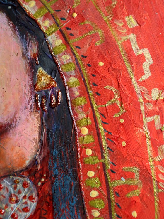 Fantasy with Flowers 333. paper 59x42cm