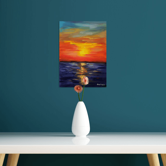 Sunset and the sea