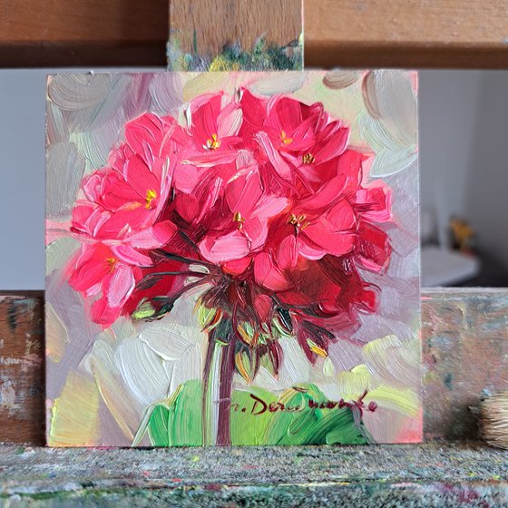 Geranium painting