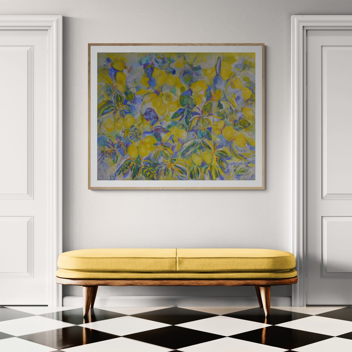 Sicillian Lemons 2026 By Lesley Blackburn, 40 X 32, Artwork For Sale On Artfinder