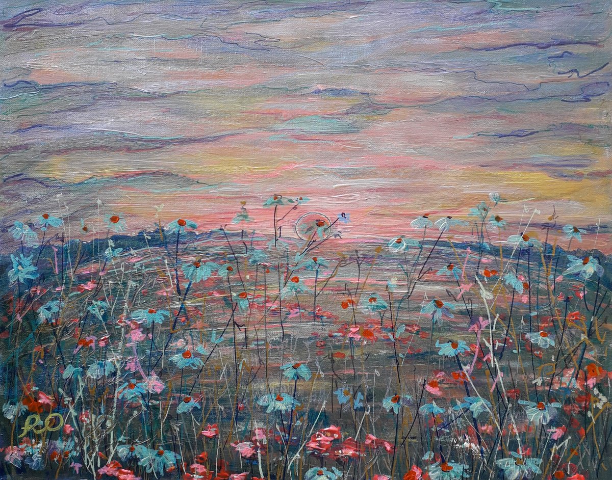 Warm Summer Evening By Olga Rokhmanyuk | Roartus, 20 X 16, Artwork For Sale On Artfinder