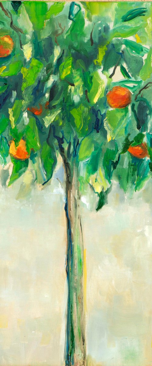 Orange tree painting by Anna Lubchik