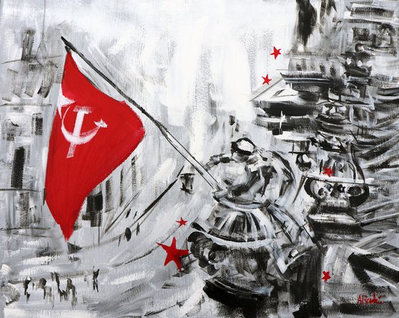 Raising a Flag over the Reichstag