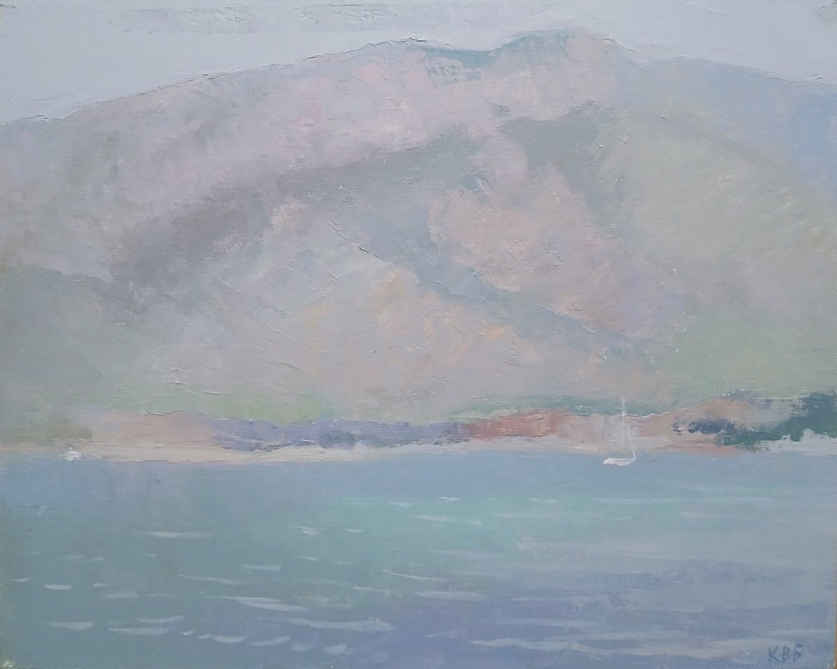 Impressionistic Landscape Oil Painting By Vasyl Koval, 12 X 9", Orebich, Original Artwork