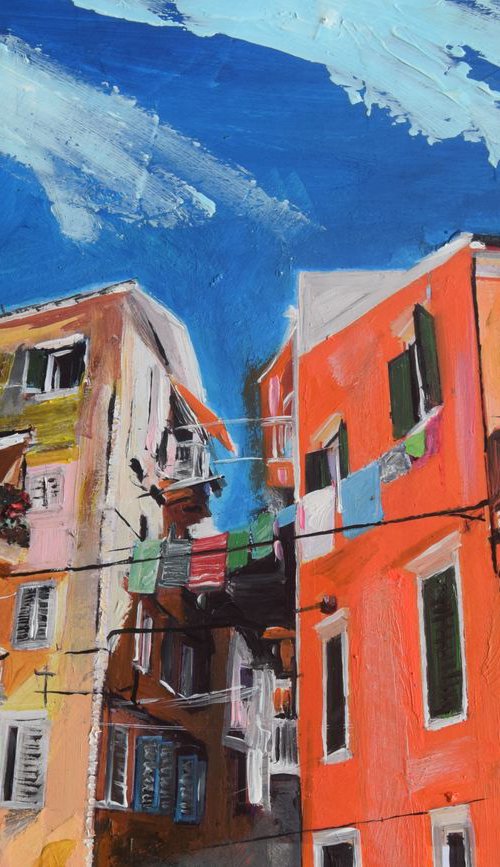 A View of Corfu in the Hot Summer Sun by Andrew Reid Wildman