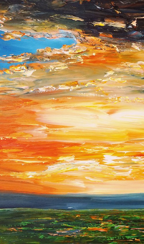 Sundown Impression A 1 by Peter Nottrott