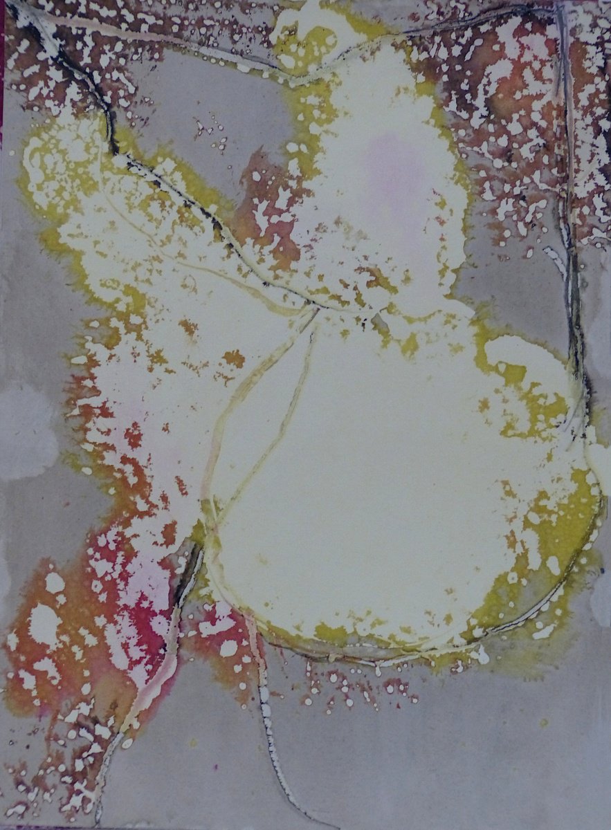 Abstract Botanical Ink Drawing By Frederic Belaubre, 11 X 16, The Sunny Spell 5, 29X41 Cm, Original Artwork