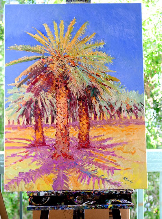 Date Palms in the Desert