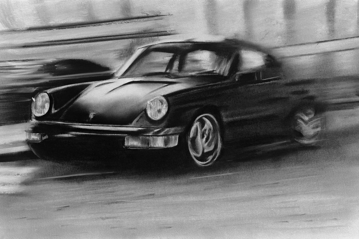Illustrative Charcoal Drawing , Street Legend By Denny Stoekenbroek, 20 X 13, Artwork For Sale On Artfinder