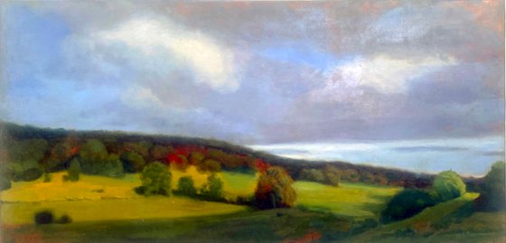 Contemporary Landscape Painting - "Sunshine"