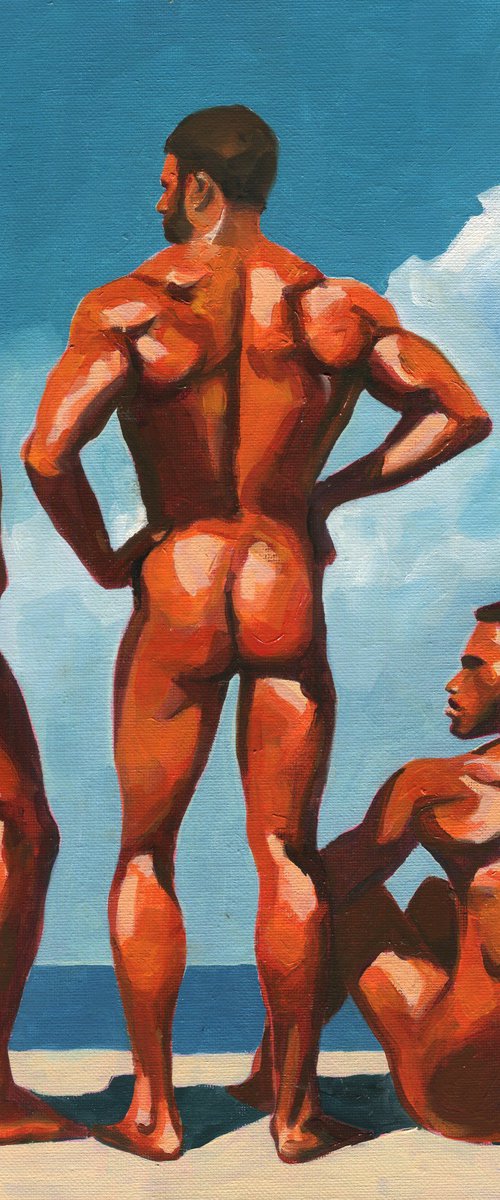 Beach Brotherhood - Male Nude by Goodvin Nerko
