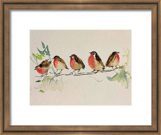 Five little Red Robins