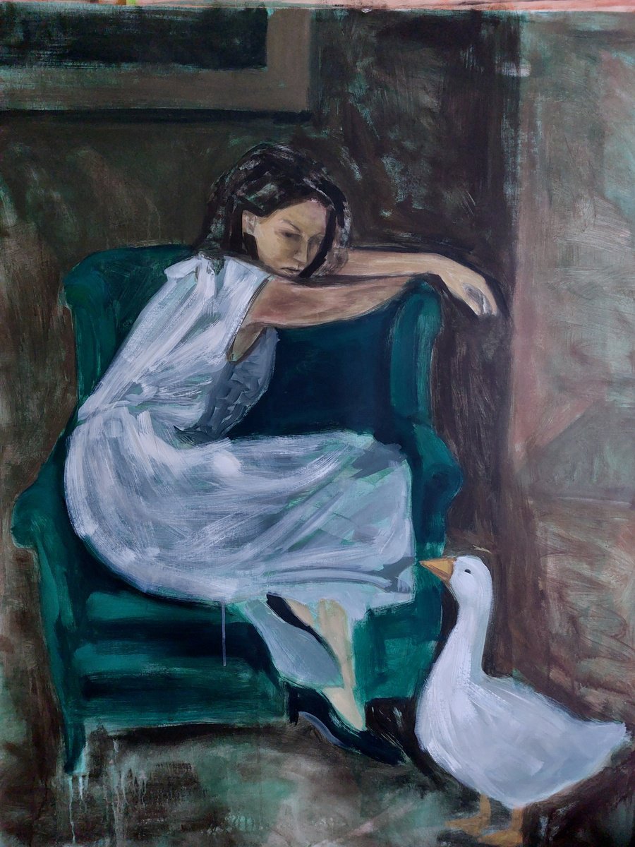  The Vigilant Guardian By Svitlana Brazhnikova, 38 X 51, Artwork For Sale On Artfinder
