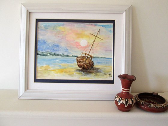 Fishing Boat on Beach