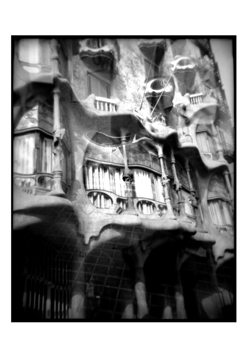 Surrealistic Cityscapes Photograph By Shelton Walsmith, 16 X 20", Barcelona Double, Original Artwork