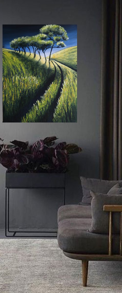 Spring Sunrise -  Fields and Colors Series by Danijela Dan