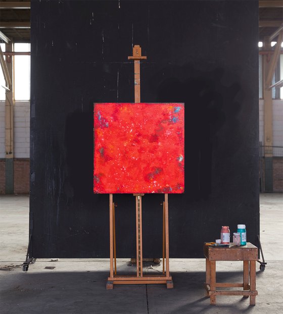 Burnt reds (80 x 80 cm) Dee Brown Artworks