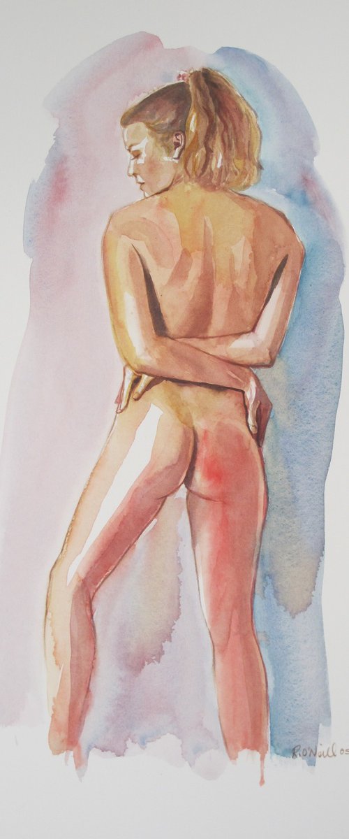 Standing female nude by Rory O’Neill