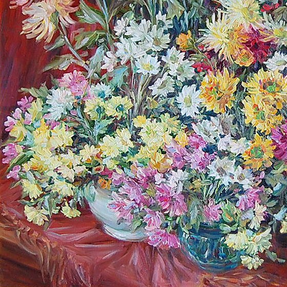 Asters and Chrysanthemums