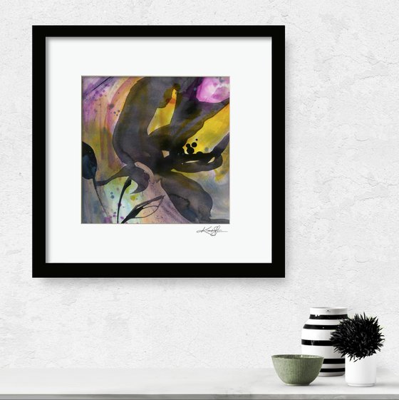 Organic Impressions 2022-p1 - Abstract Flower Painting by Kathy Morton Stanion