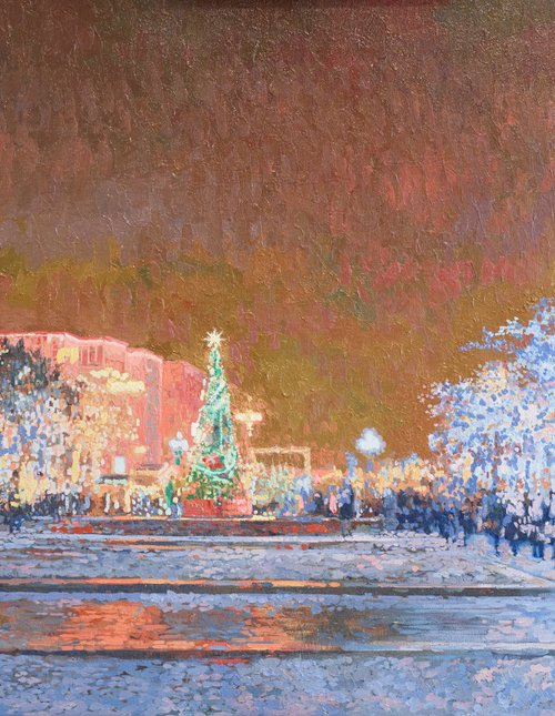 View on Pushkin Square by Simon Kozhin