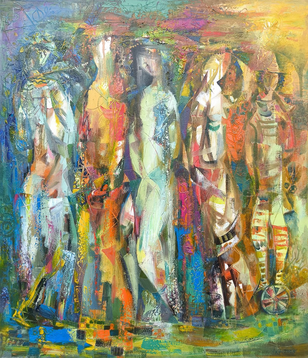Abstract Carnival By Seyran Gasparian, 20 X 24, Artwork For Sale On Artfinder