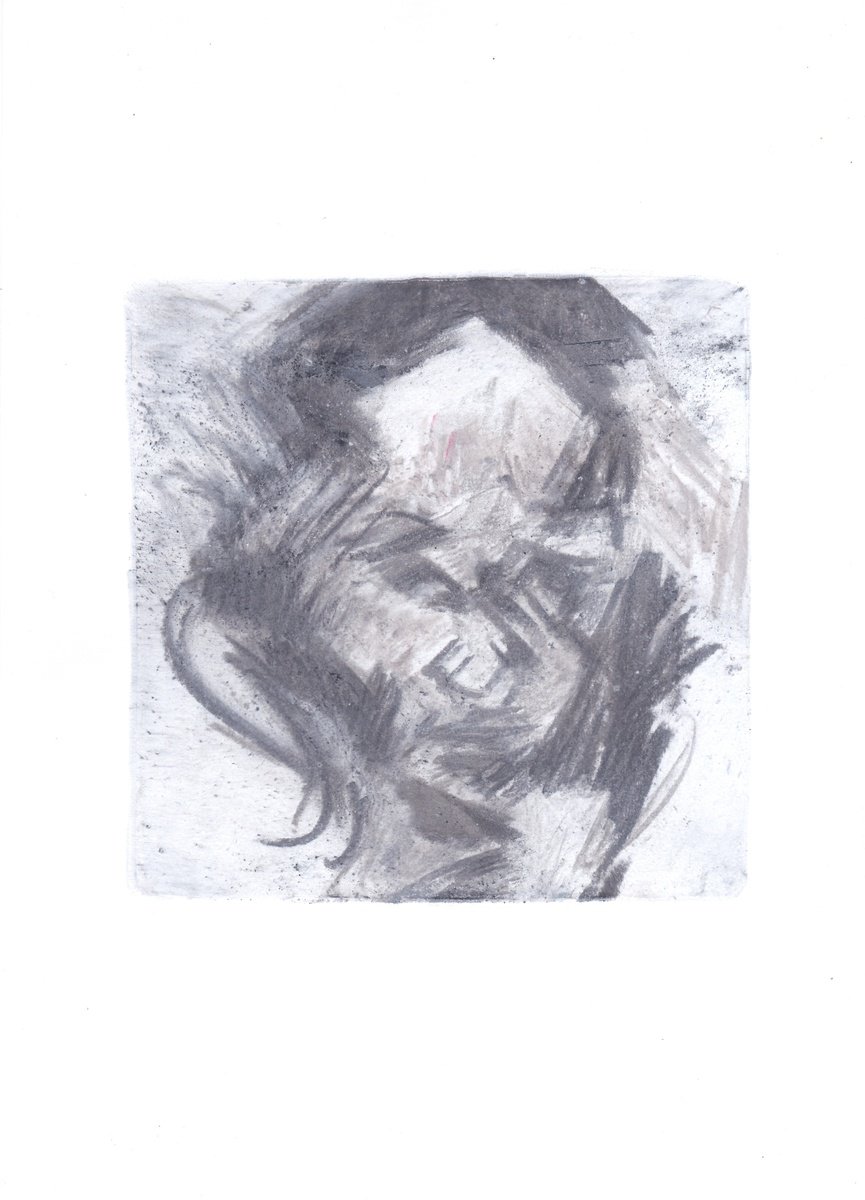 Expressive Portrait Limited Edition Print By Adam Grose Ma Pgce, 8 X 12, Portrait Study, Original Artwork