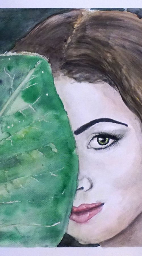 Green eyes by Yulia Schuster