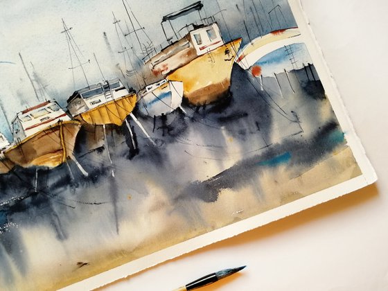 Boat painting