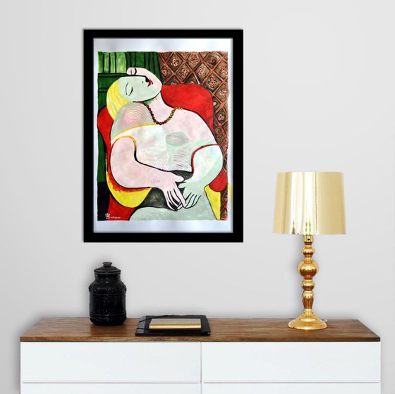 Picasso Vibrations - Mixed Media Modern Art On Large Paper