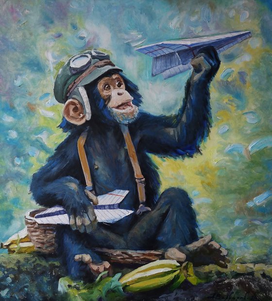 Portrait of a Monkey