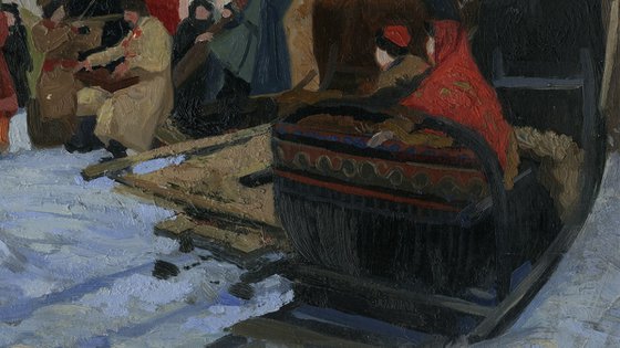Maslenitsa. Farewell to winter. 17th century