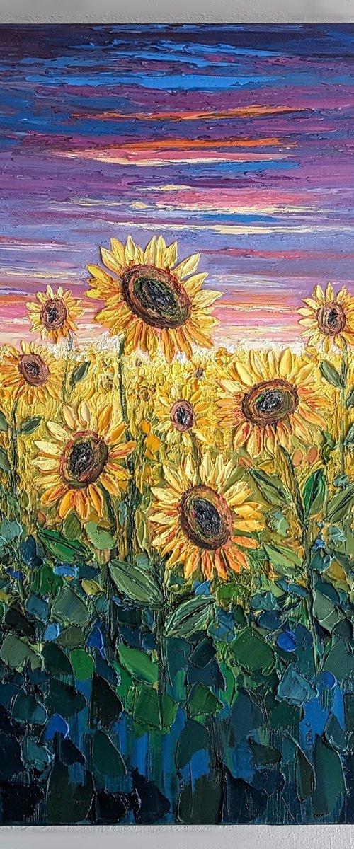 Sunflower sunset by Paige Castile