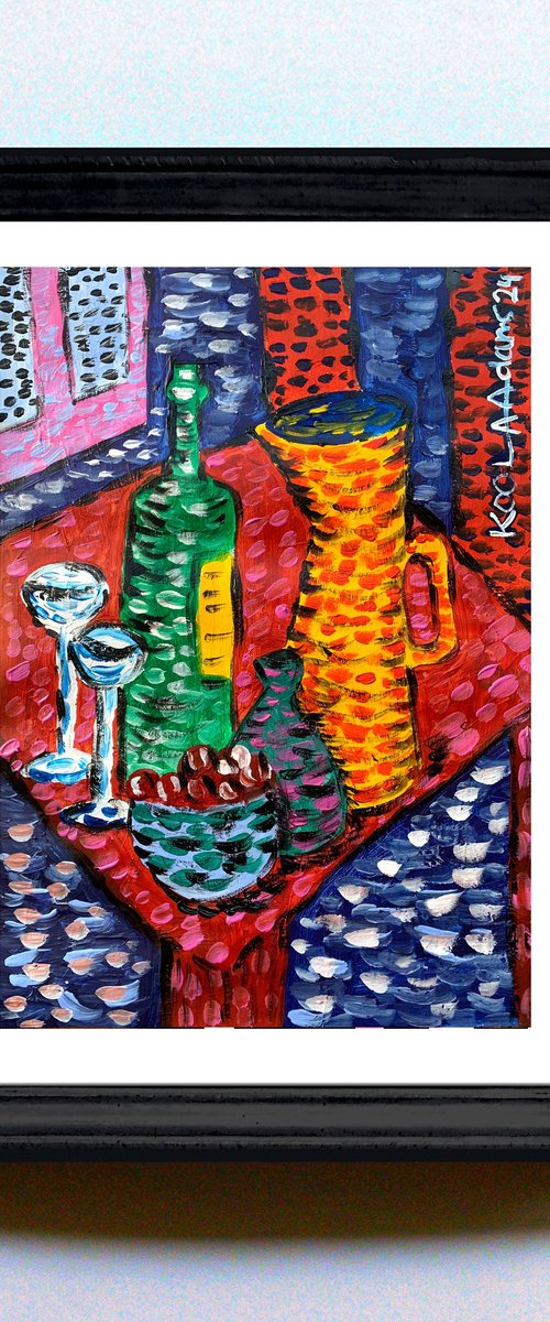 Still Life with Yellow Jug by Koola Adams