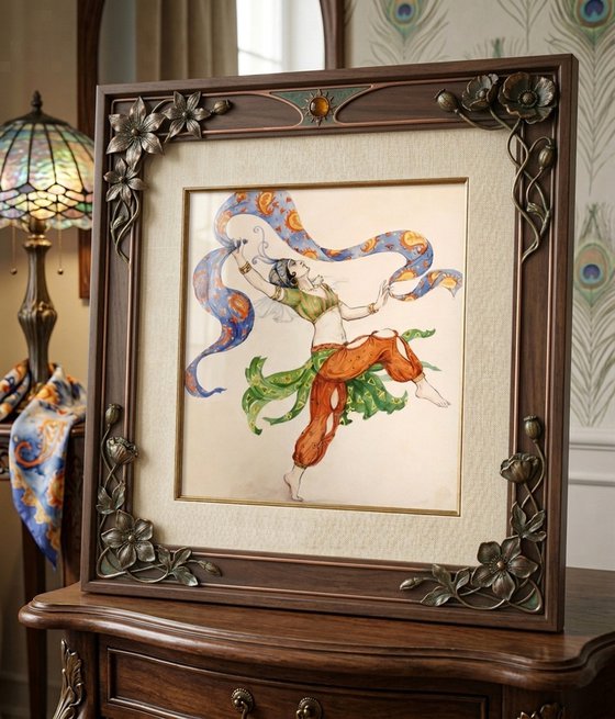 Scheherazade Dancer: A Homage to Leon Bakst