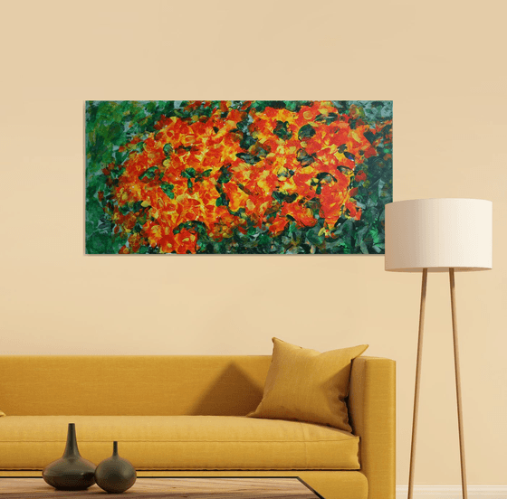 Late Roses in Autumn /  ORIGINAL PAINTING