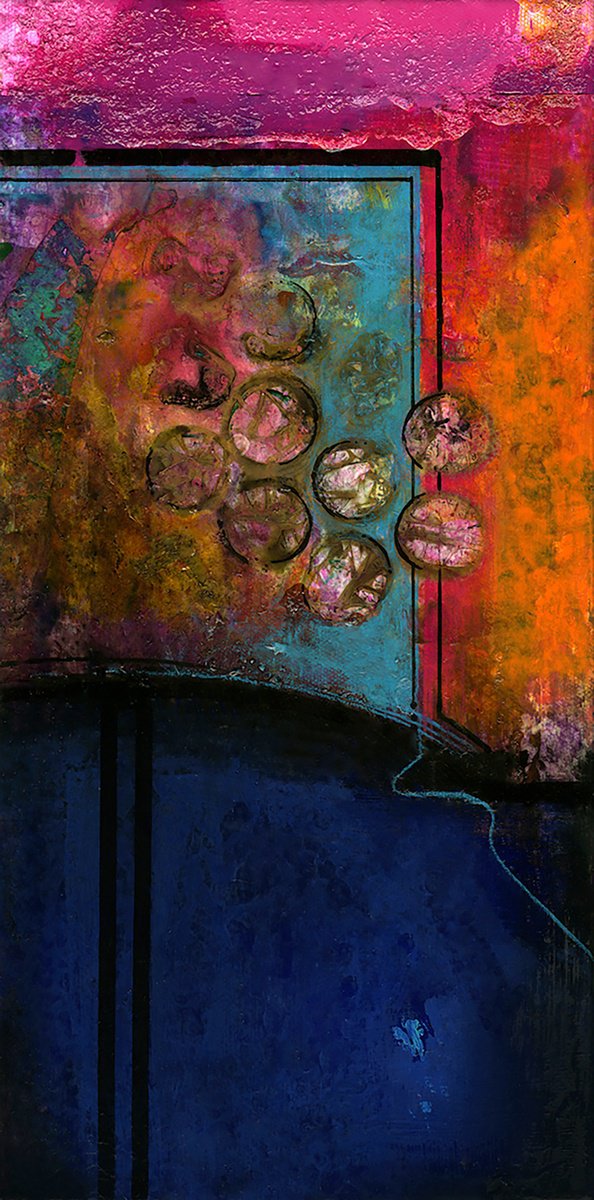 Expressive Painting , Mystic Vestibule By Kathy Morton Stanion, 8 X 16, Artwork For Sale On Artfinder
