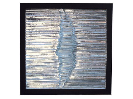 Fusion - Glass relief panel - original work