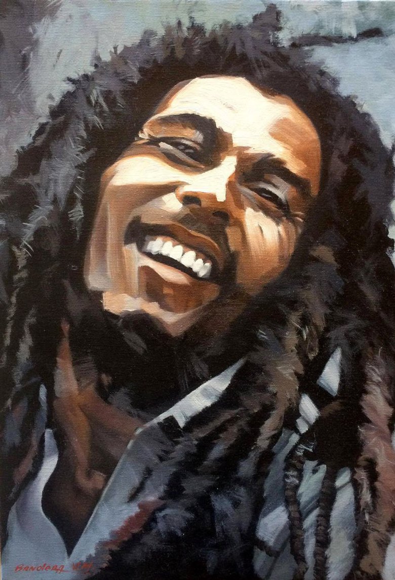 Bob Marley Oil painting by Volodymyr Melnychuk | Artfinder