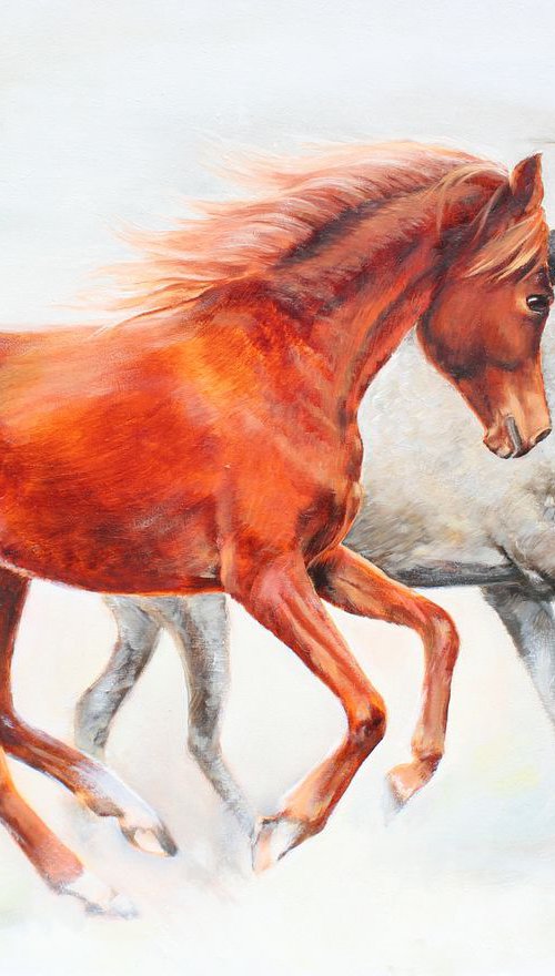 Galloping horse by Elina Vetrova