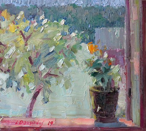 By the open window by Liudvikas Daugirdas