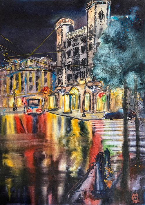 Night City 5 by Valeria Golovenkina