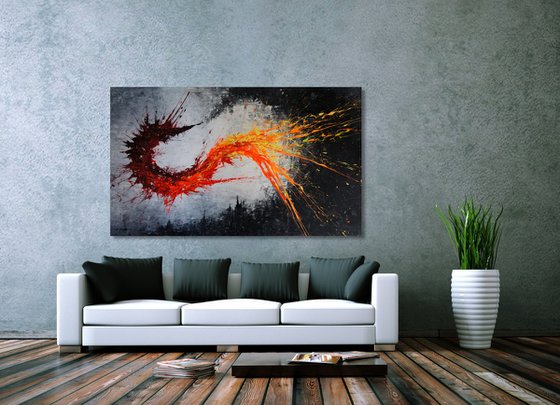 Twisting Fire V - CANVAS ONLY