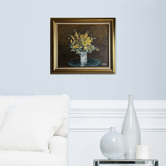 Yellow daisies flowers