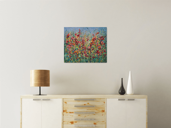 Wildflower Symphony Pollock Style Meadow