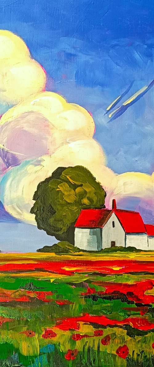 Red Fields by Evgenia Smirnova