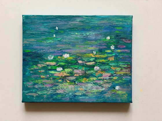 Water lilies - Abstract impressionist art