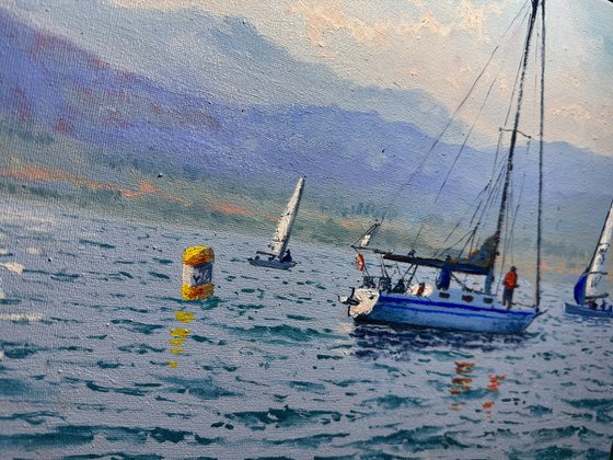 Seascape with Sailboats 53