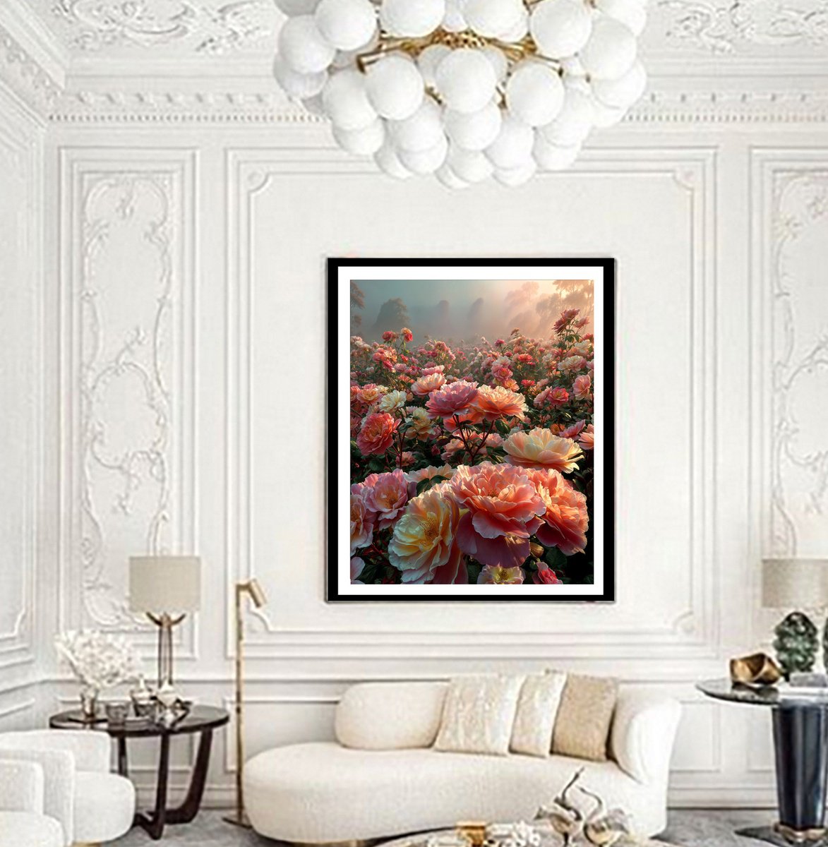 Photorealistic Botanical Photograph By Michael Filonow, 26 X 32", The Garden, Original Artwork