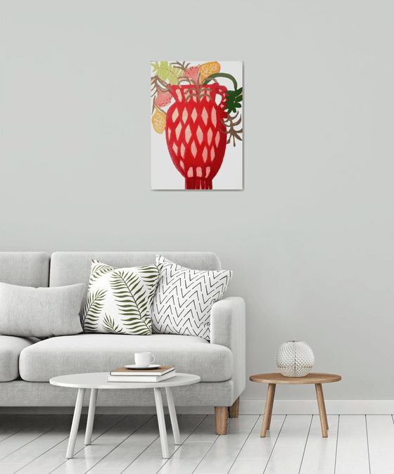 Spanish Red Vase